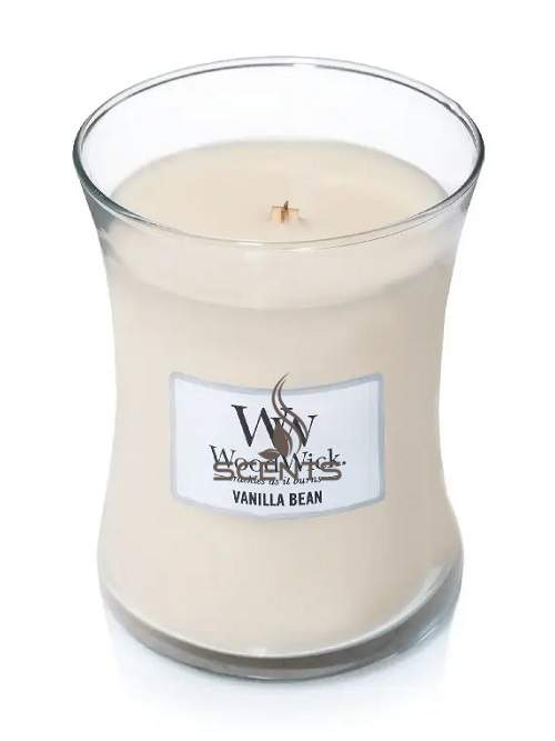 Woodwick Vanilla Bean свічка ароматична Стручок ванілі Medium